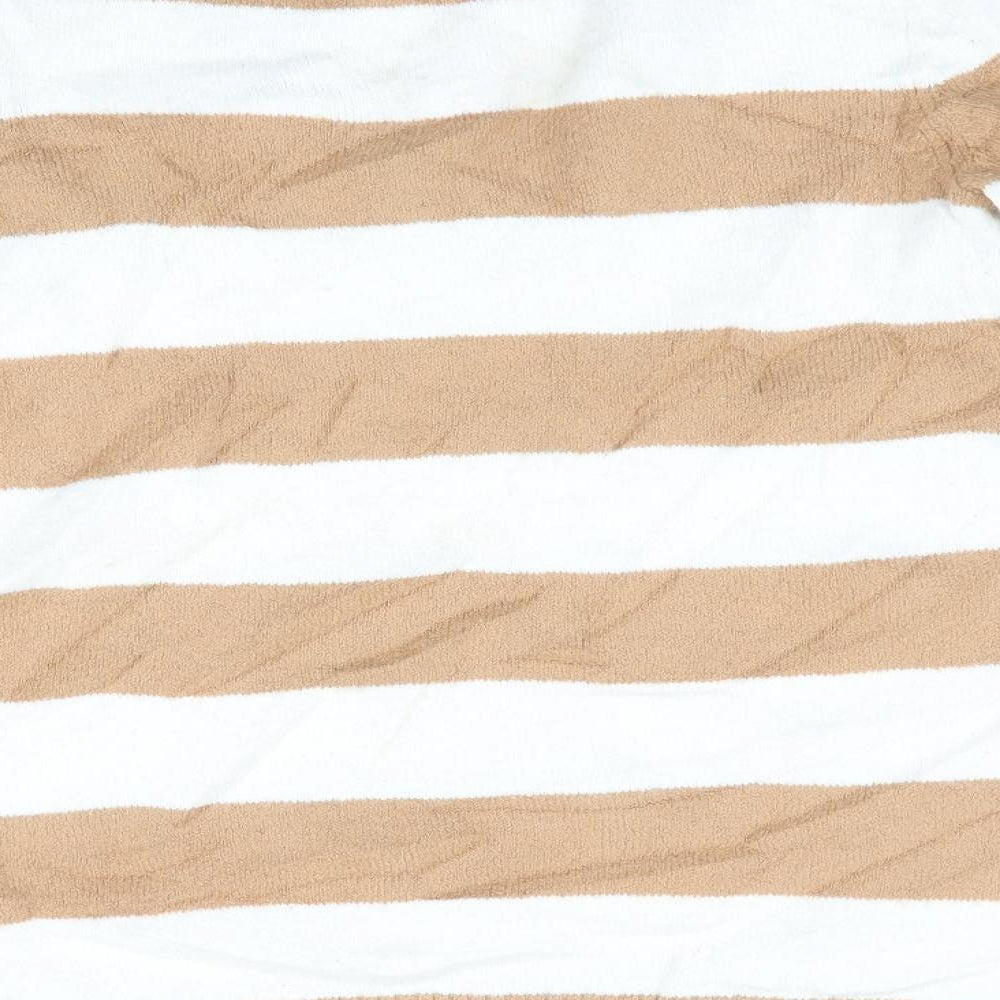 Gap Womens Beige Striped Pullover Jumper Size S