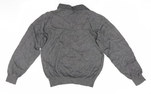 Urban Spirit Mens Grey Pullover Jumper Size S - Faux collar