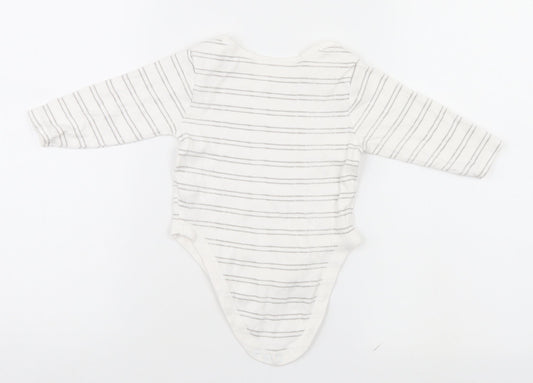 Primark Baby White Striped Leotard One-Piece Size 9-12 Months