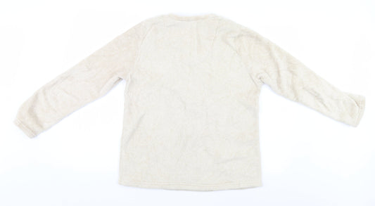 Back view of Disney women’s beige jumper, size UK 10, - bambi