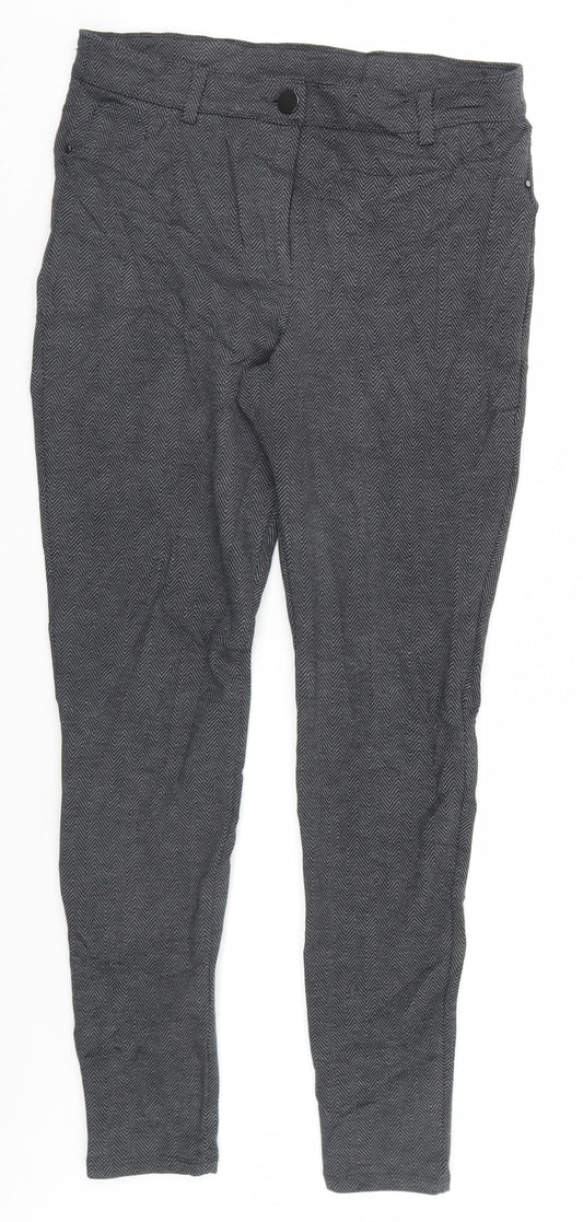 Womens UK Size 12 Dorothy Perkins Regular Fit Grey Trousers