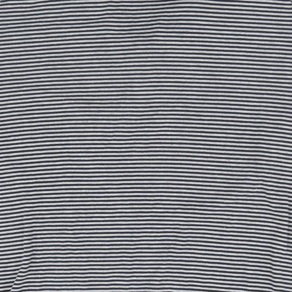 Preworn Mens Grey Striped T-Shirt