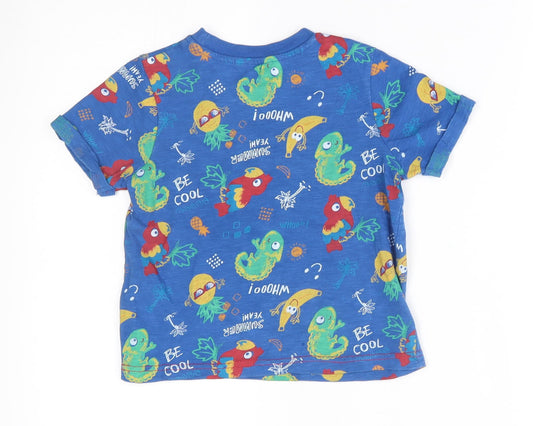 George Boys Blue Basic T-Shirt Size 3-4 Years