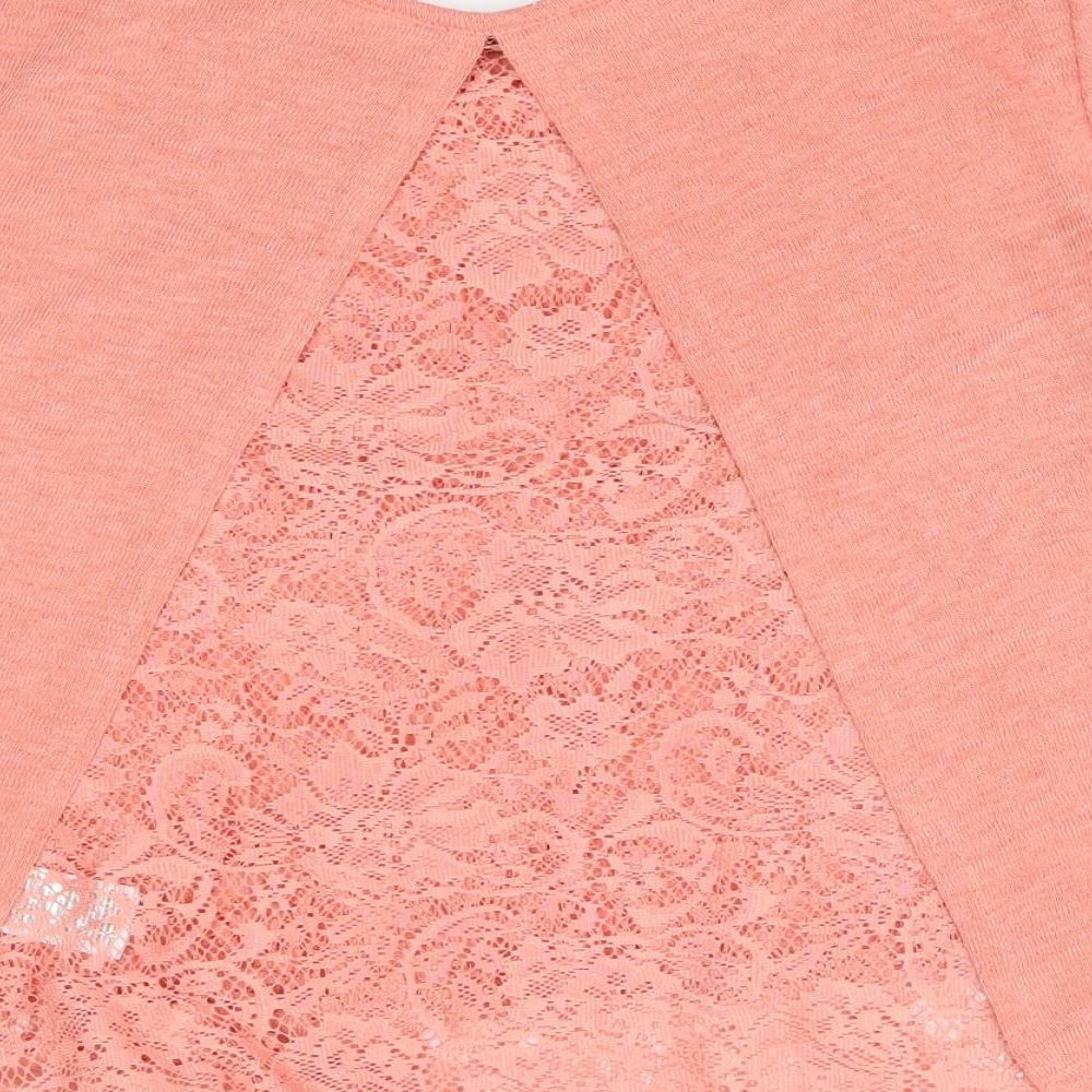 Miss Selfridge Womens Pink Basic Blouse Size 8