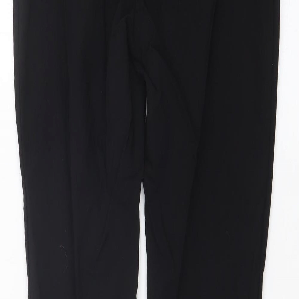 Brand and care label for New Look girls’ black dress pants trousers, size 12, years