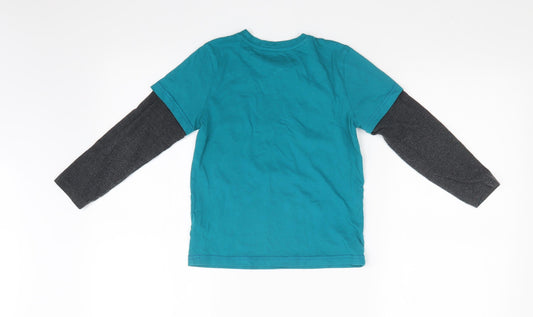F&F Boys Multicoloured Basic T-Shirt Size 6-7 Years