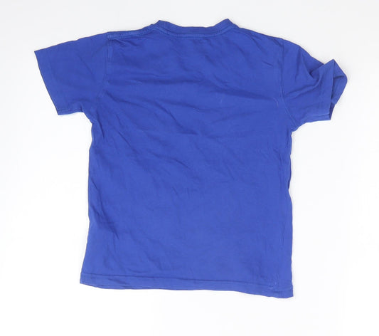 DOONE Boys Blue Basic T-Shirt Size 6-7 Years