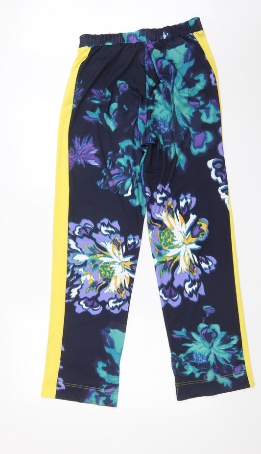 NICK VERSE Womens Multicoloured Floral Trousers Size XS L30 in