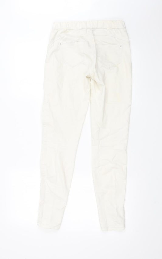 DENIM CO Womens White Jegging Jeans Size 8 L29 in