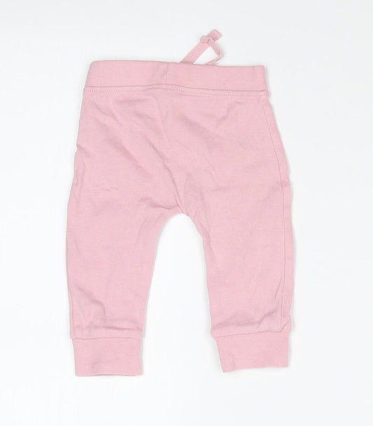 George Baby Pink Jogger Leggings Size 3-6 Months