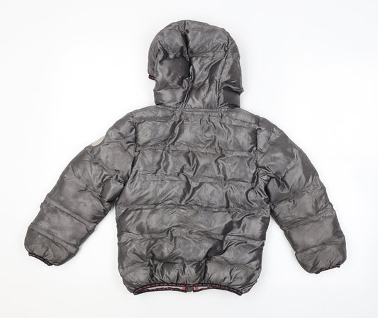 Preworn Girls Grey Full Zip Hoodie