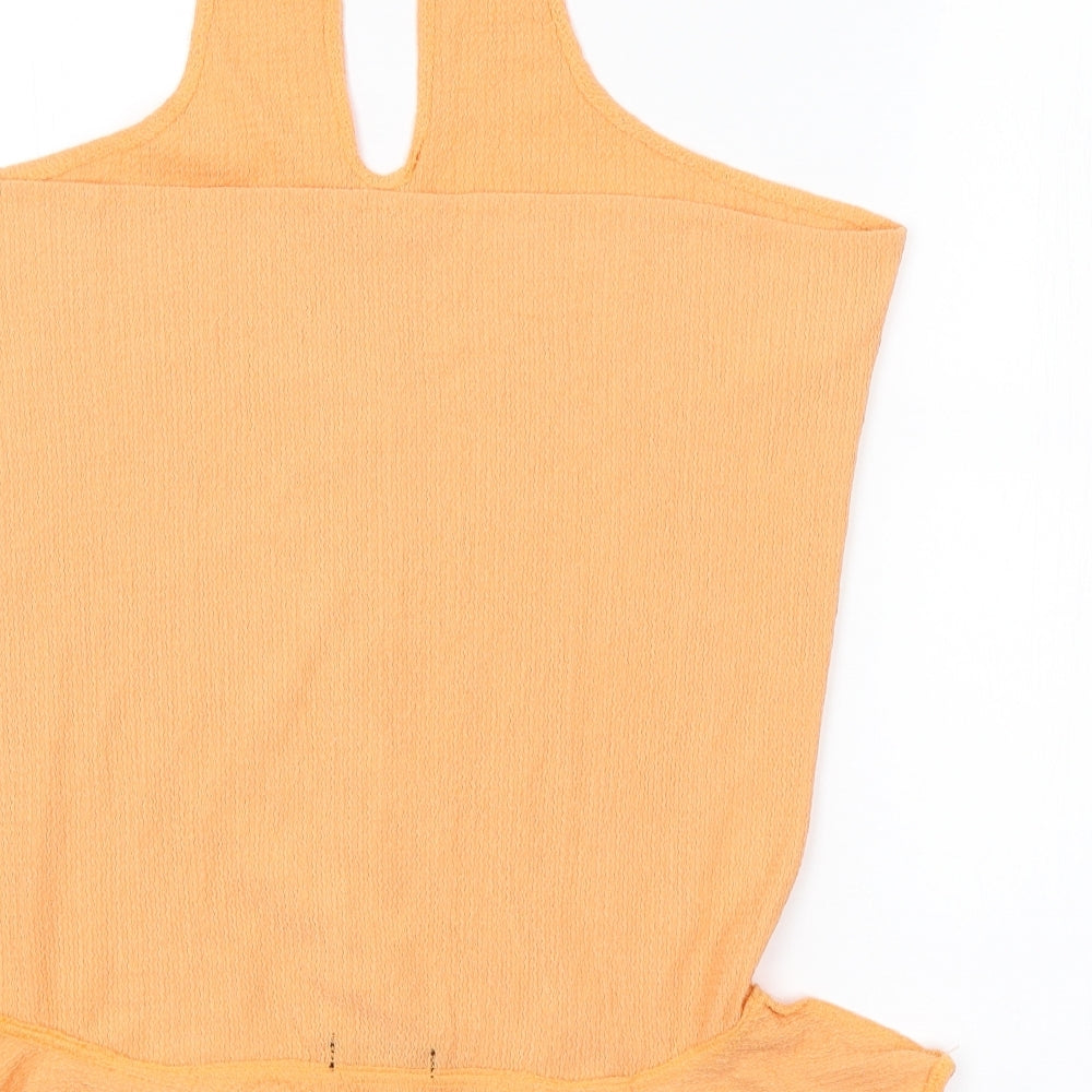 F&F Womens Orange Basic Blouse Size 10