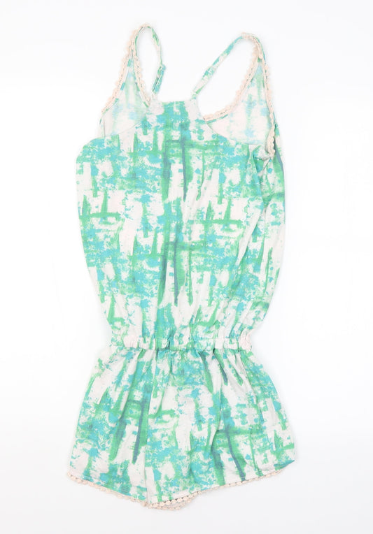 F&F Womens Green   Playsuit One-Piece Size 8