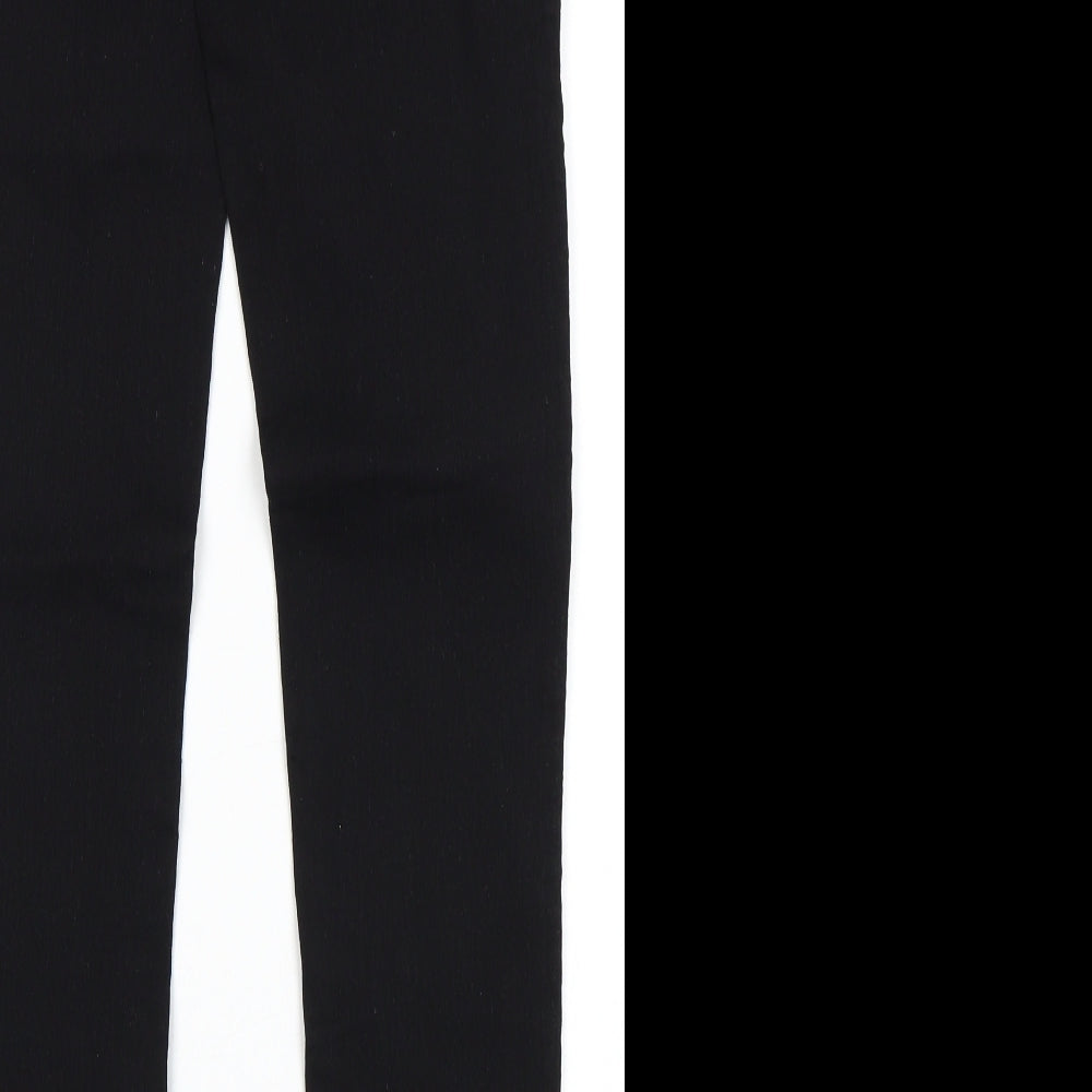 Brand and care label for Denim Co women’s black jegging jeans, size UK 8, 28-inch leg