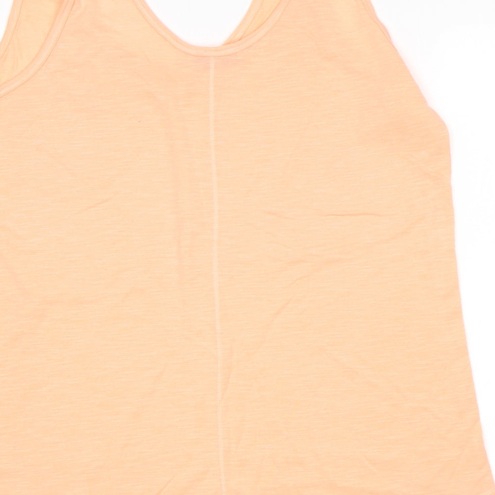 George Womens Orange Basic Tank Size 16