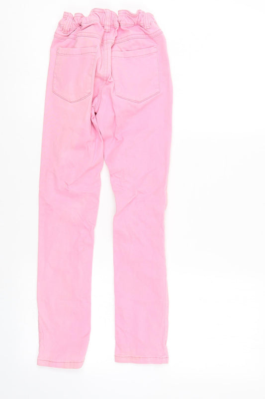 NEXT Girls Pink Straight Jeans Size 9 Months