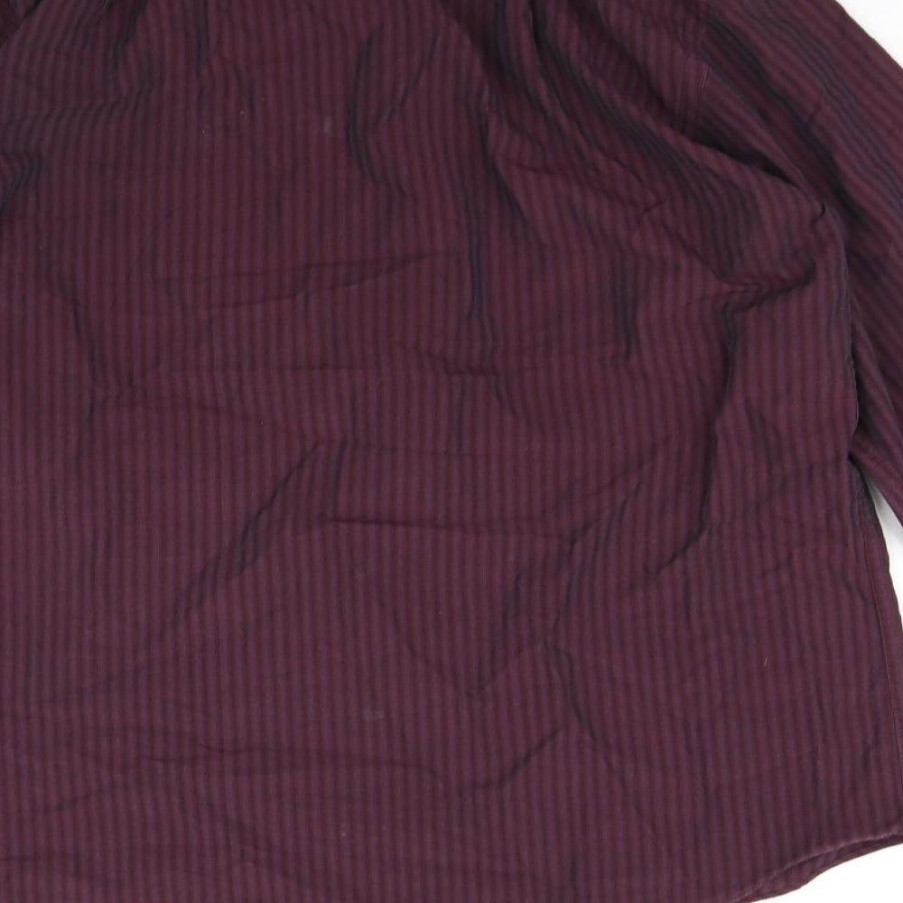 Mens UK Size 14.5 Jack reid Purple Button-Up Long Sleeve Casual Shirt