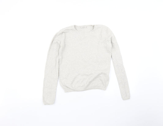 Womens UK Size S Pull & Bear Beige Pullover Jumper