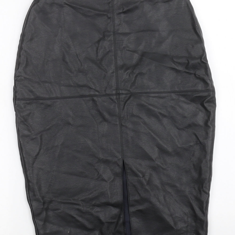 New Look Womens Black Peasant Skirt Size 8