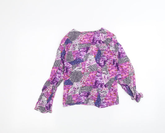 Star Girls Purple Cardigan Jumper Size 11 Years