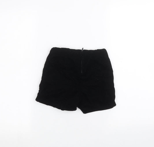 H&M Girls Black Sweat Shorts Size 5-6 Years