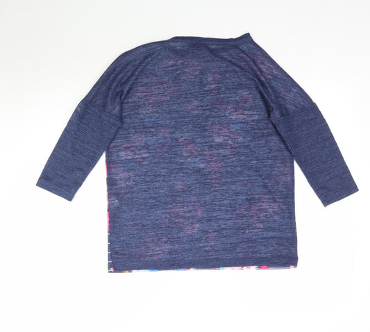 Womens UK Size 6 Atmosphere Blue Basic T-Shirt