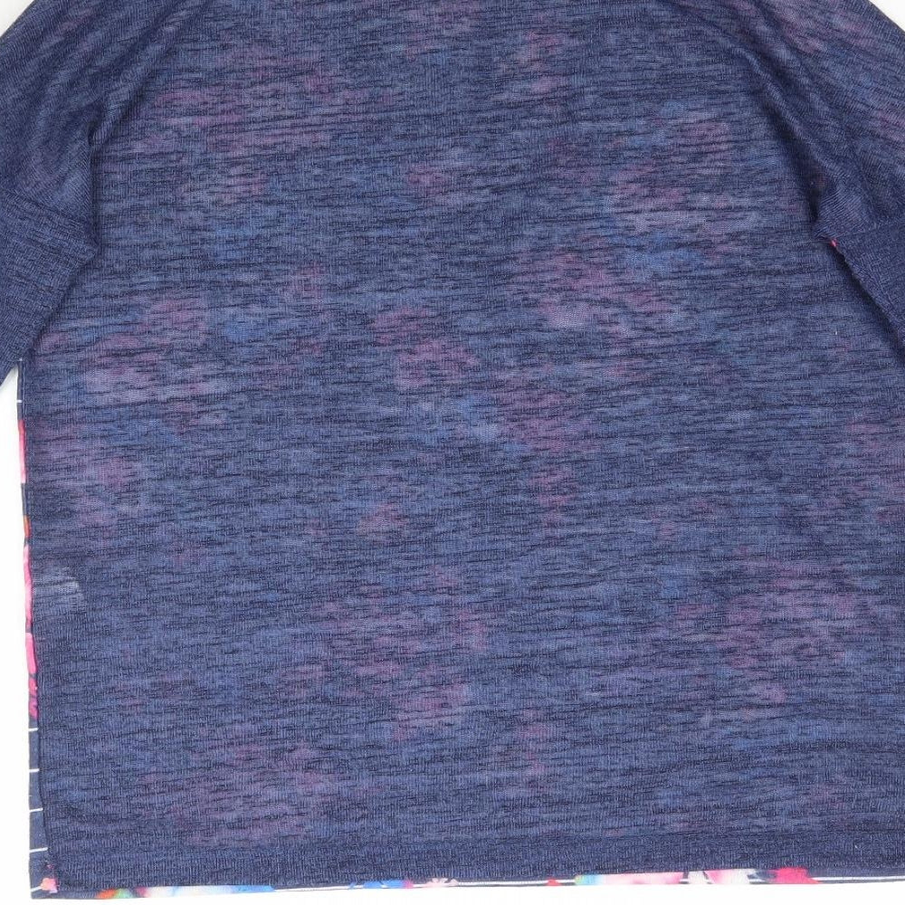 Womens UK Size 6 Atmosphere Blue Basic T-Shirt