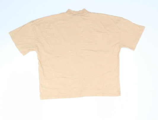 Womens UK Size 6 ASOS Beige Basic T-Shirt