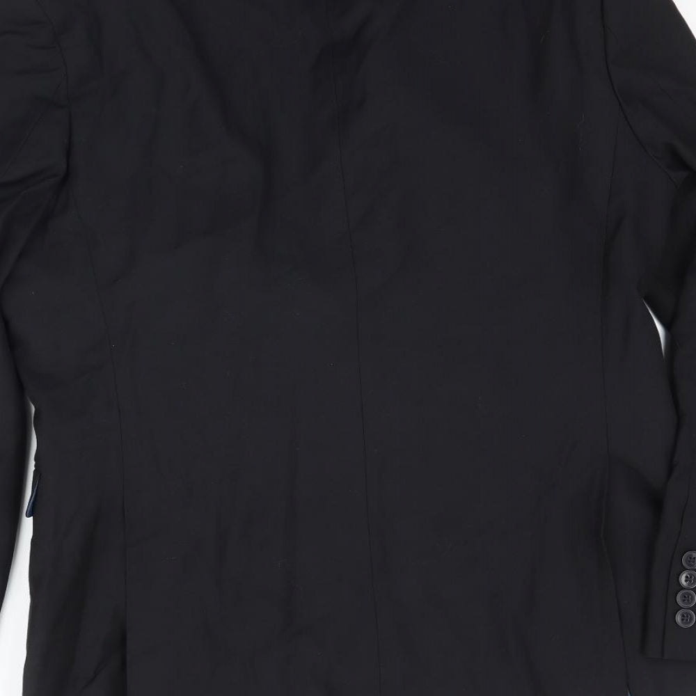 Mens UK Size 40 Burton Regular Black Suit Jacket