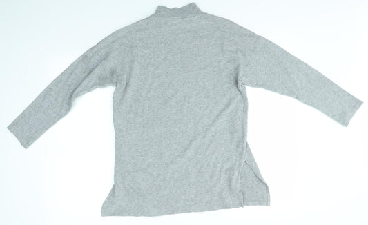 Womens UK Size 10 New Look Grey Basic T-Shirt