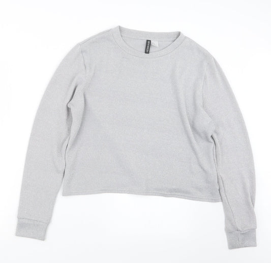 Womens UK Size M Divided by H&M Grey Pullover Jumper