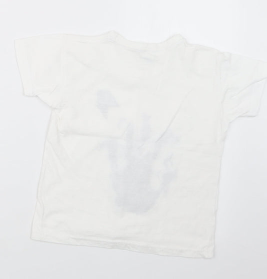 Stars & Stripes Boys White Basic T-Shirt Size 5-6 Years