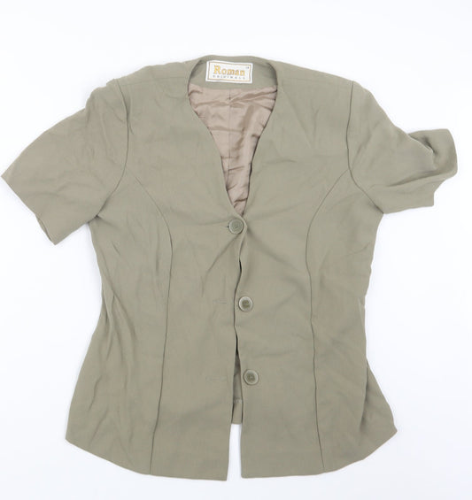 Womens UK Size 14 Roman Green Jacket