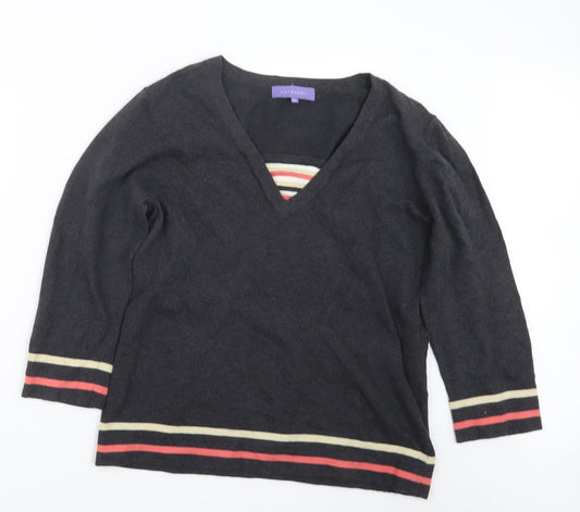 Additional front view of Autonomy women’s grey jumper, size UK 18