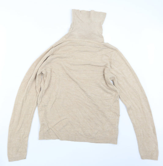 Womens UK Size 14 Papaya Beige Pullover Jumper