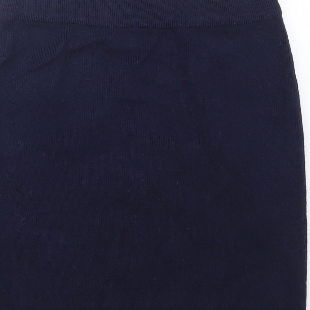 Brand and care label for New Look girls’ blue straight & pencil skirt, size 12-13, years