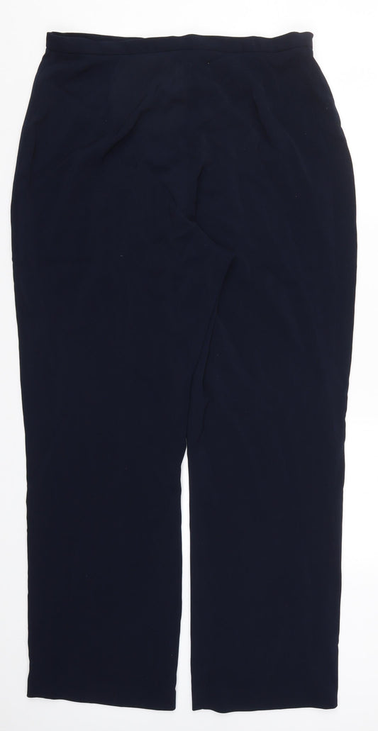 AMARANTO Womens Blue Trousers Size 18 L29 in
