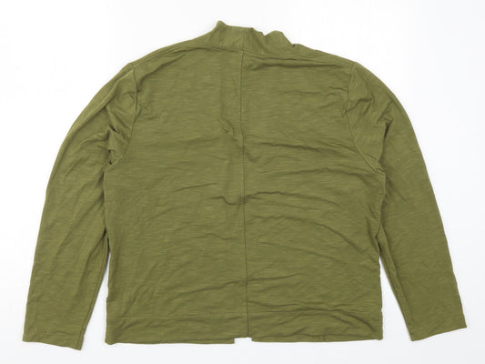 Viza Viz Womens Green Cardigan Jumper Size 12
