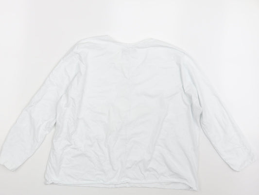 Preworn Womens White Basic T-Shirt One Size
