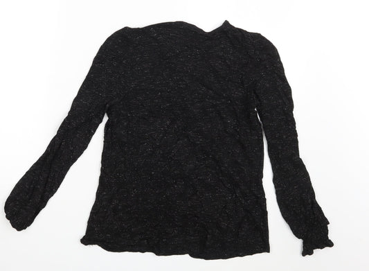 Womens UK Size 10 NEXT Black Basic T-Shirt