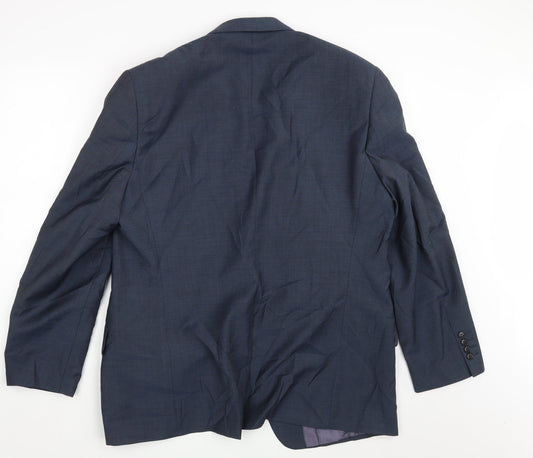 Mens UK Size 44 HIJKLM Blue Jacket