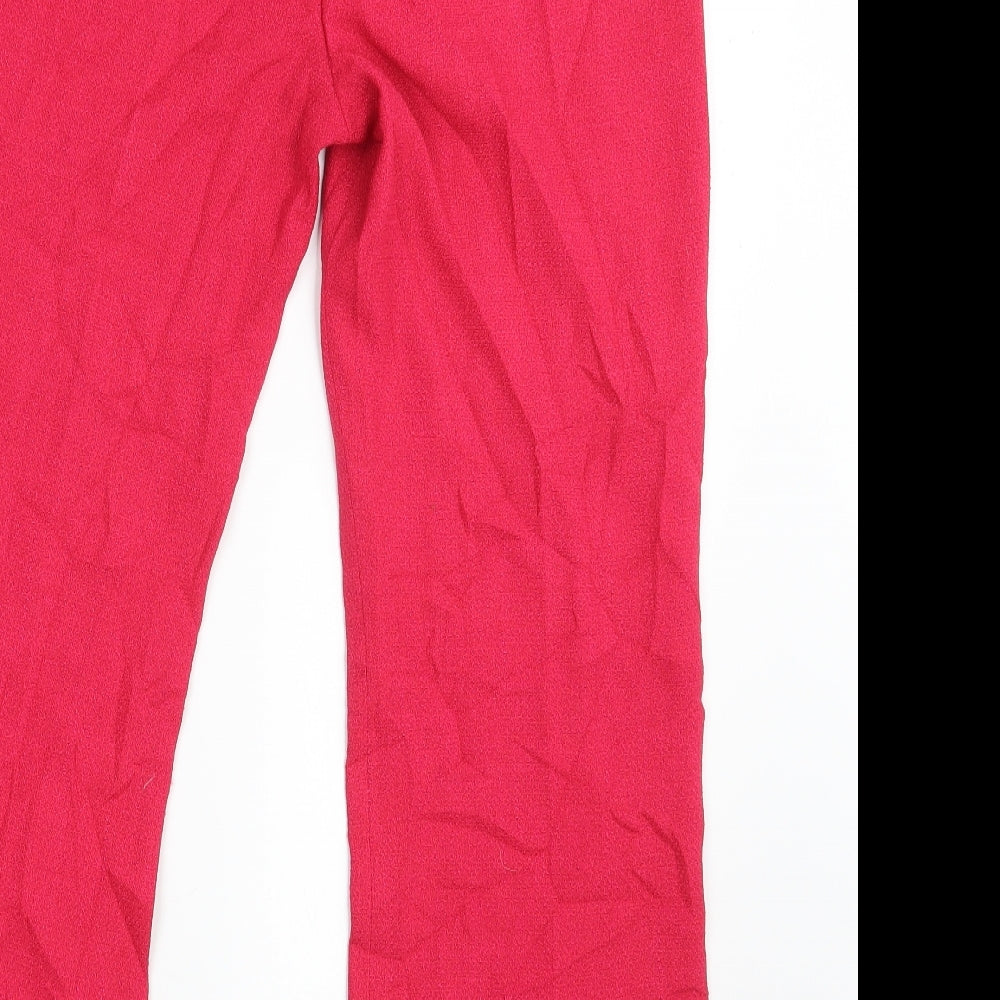 Womens UK Size 12 NEXT Regular Fit Dress Pants Pink Trousers