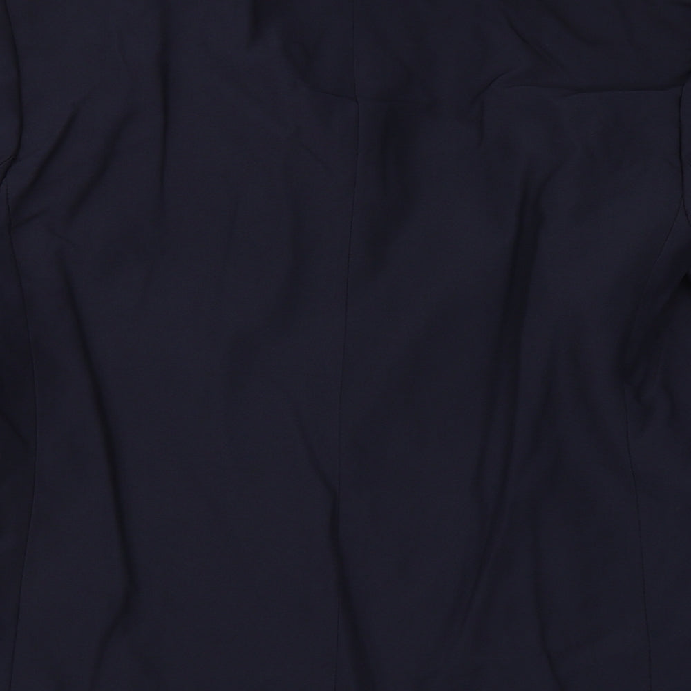 Brand and care label for St Michael women’s blue jacket blazer, size UK 16