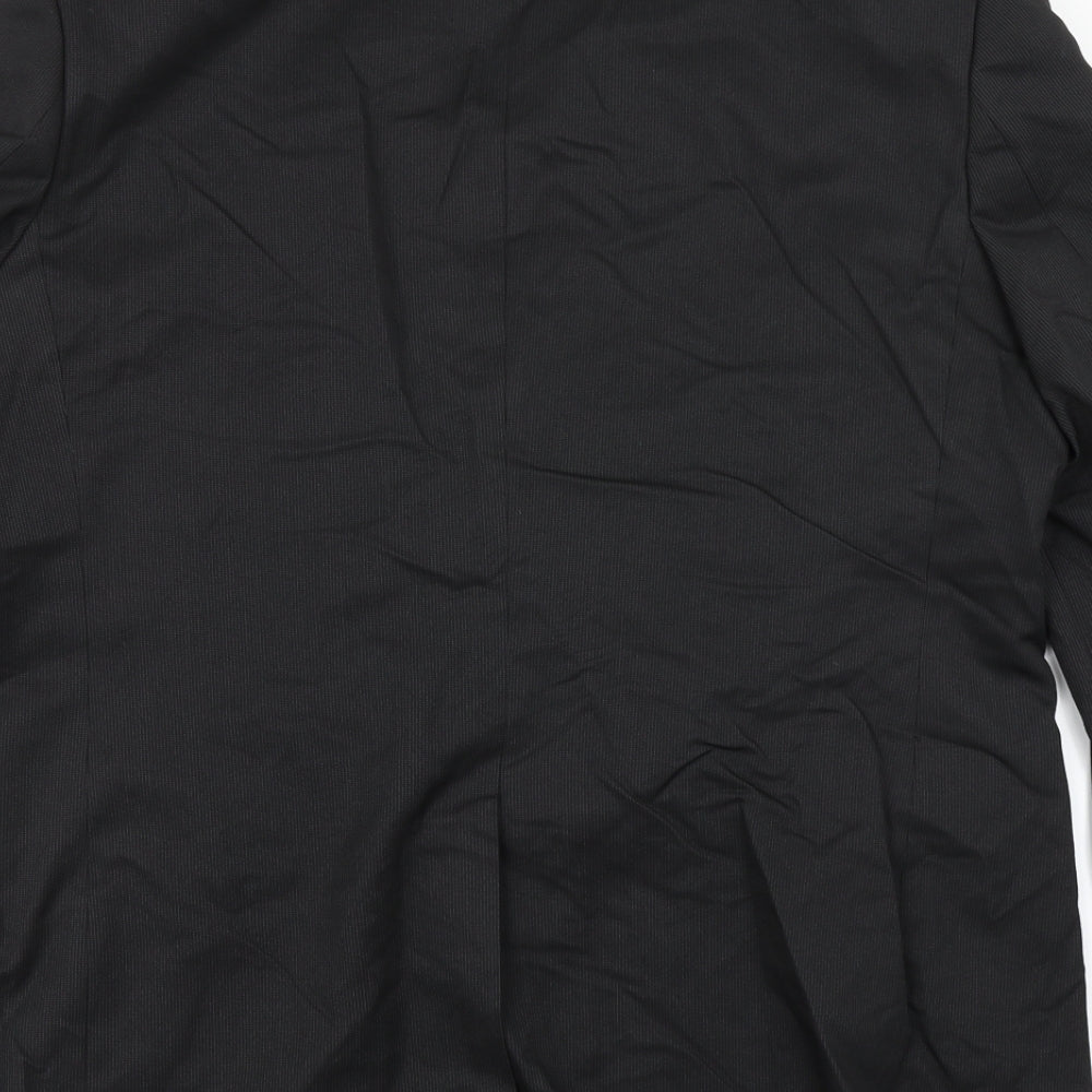 F&F Mens Black Striped  Jacket Blazer Size 44