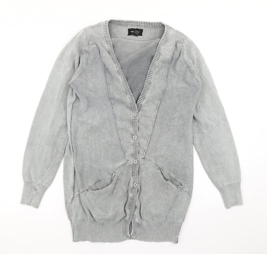 Womens UK Size 10 Insight Grey Cardigan Jumper