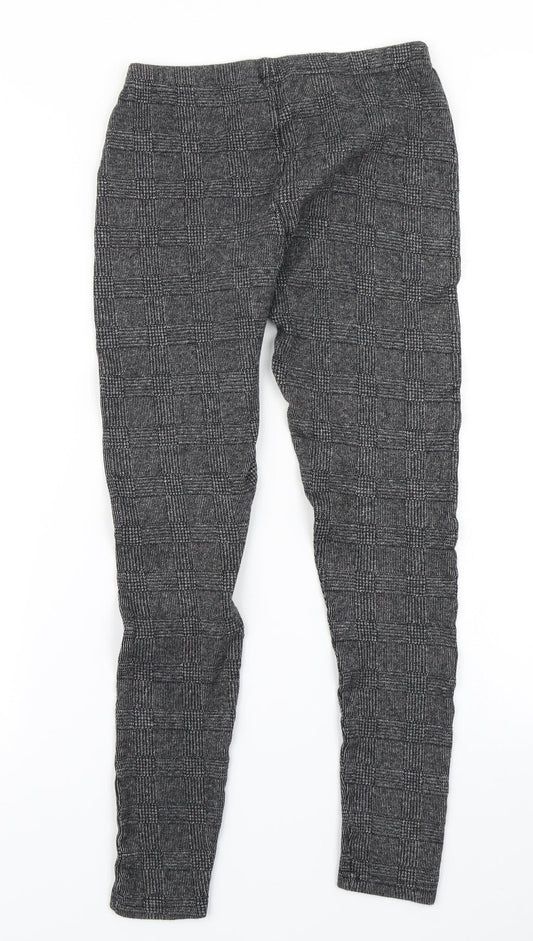 Womens UK Size 8 New Look Capri Grey Leggings