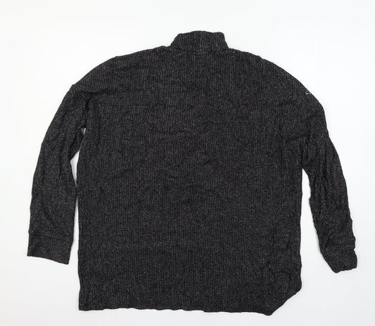 F&F Womens Grey Knit Pullover Jumper Size M