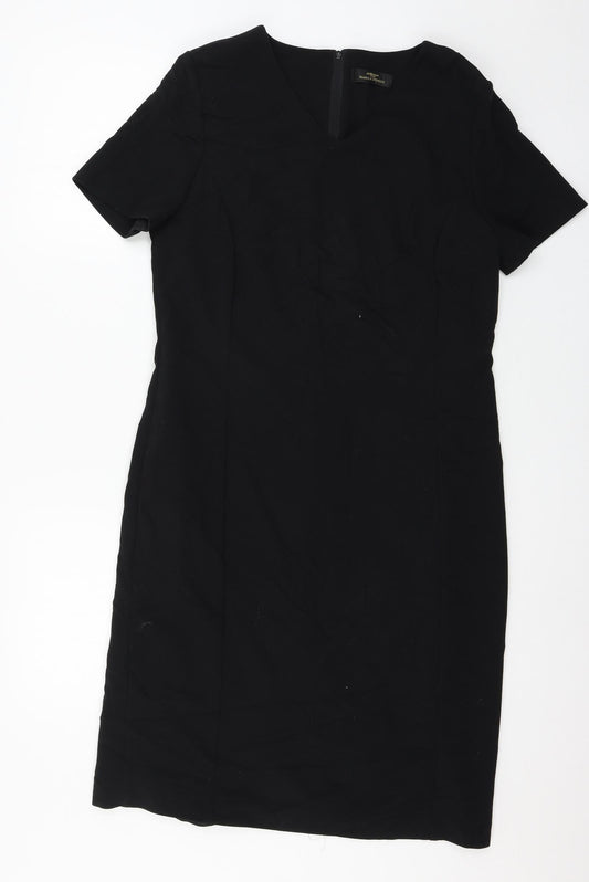 Additional front view of St Michael women’s black a-line, size UK 14