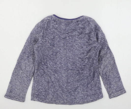Young Dimension Girls Blue Solid Microfibre Top Pyjama Top Size 8-9 Years - Too Early for me