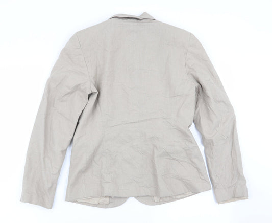 Simply Stock Shop Womens Beige Jacket Blazer Size 10